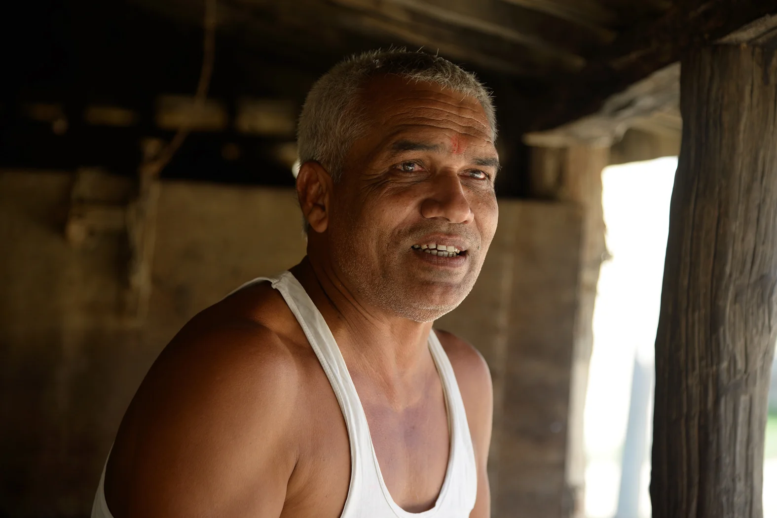Simple farmer with the most basic education